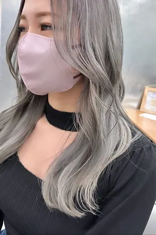 セミロング 顔周り/韓国風 /アイドル 吾妻光のヘアスタイル