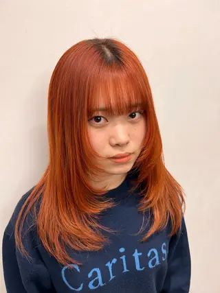 ロング カラー 似合わせショート/ パーマ‪/表参道のヘアスタイル