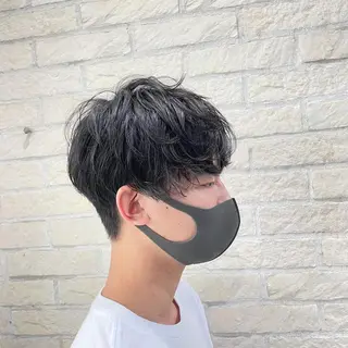 カラー 艶髪レイヤーの王 復活の大澤竜馬のヘアスタイル