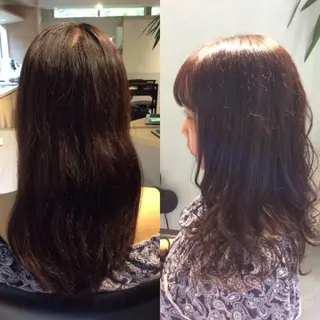 セミロング カラー Sachiko ❤︎‬Pressのヘアスタイル