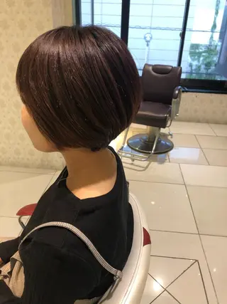 ショート カラー ✨髪質改善ストレート ×ミニボブ✨萩原　翼のヘアスタイル