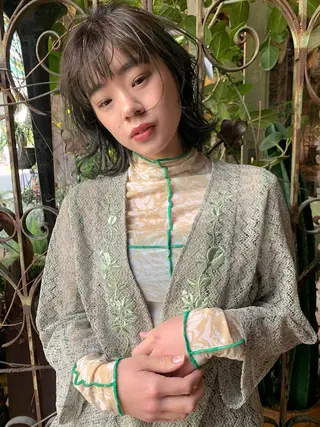 ミディアム LOREN＋透明感 オリーブhirokoのヘアスタイル