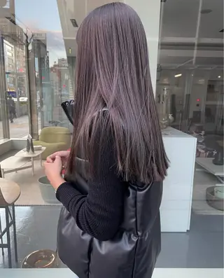 ロング カラー 田中 碧のヘアスタイル