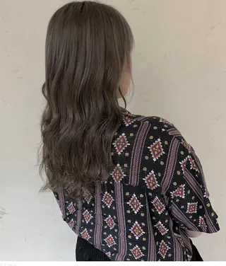 ロング カラー 小島嵩人 縮毛矯正 髪質改善のヘアスタイル