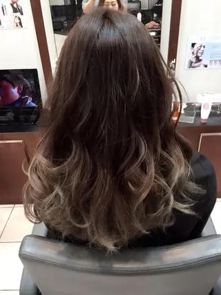 セミロング カラー 透明感韓国ヘア♡ みつきのヘアスタイル