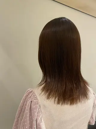 ミディアム 透明感カラー/似合わ せカット/大島実加永のヘアスタイル