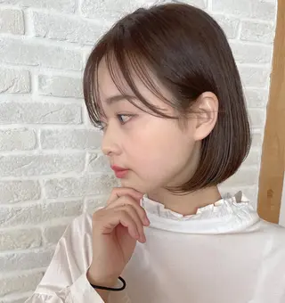 ミディアム カラー hair salon Ranun髪質改善のヘアスタイル