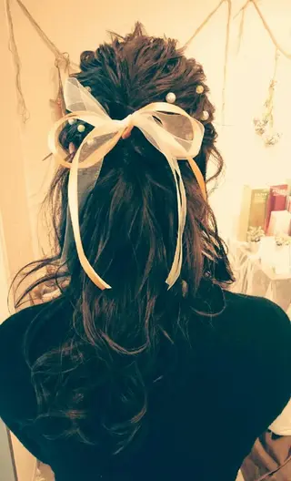 ヘアアレンジ ロング ヘアセット/髪質改善 /カラー/TADOのヘアスタイル