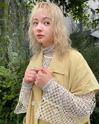 ミディアム カラー パーマ ヘアアレンジ 似合わせカラー / レイヤーMADOKAのヘアスタイル