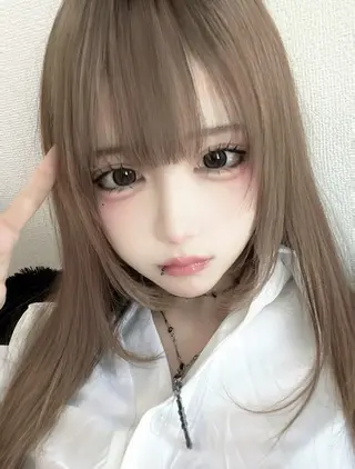 カラー 透ける透明感カラー 🤍anju🎀のヘアスタイル