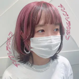 ミディアム カラー 🌺ウルフカット職人 新垣渚🐺のヘアスタイル