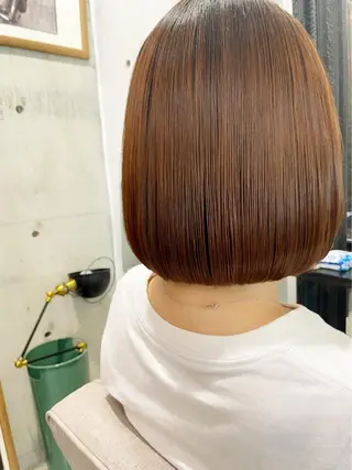 ショート カラー パーマ ショートボブ縮毛矯正 髪質改善のプロ山道潤のヘアスタイル