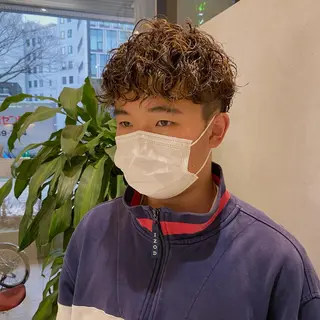 ショート パーマ DEAN所属・KEIGO/パーマ ハイトーン/DEANのヘアスタイル