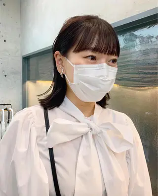 ミディアム カラー sakoda shunkiのヘアスタイル