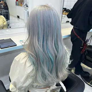 カラー ブリーチカラー 🩵MIZUKIのヘアスタイル
