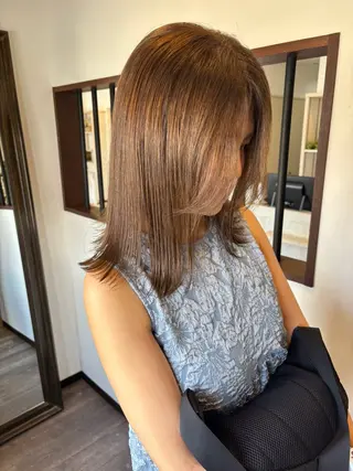 ミディアム 勝田 沙耶のヘアスタイル