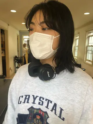 ミディアム パーマ NOUN所属・eri kinjoのヘアスタイル