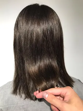 セミロング パーマ steed tokyo所属・KOOKI スティードトーキョーのヘアスタイル