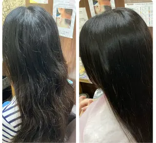 ロング パーマ katae sayoriのヘアスタイル