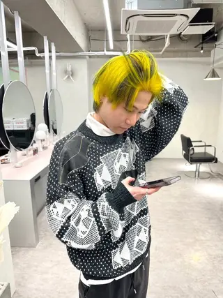 ショート カラー メンズ ✨武内凌太✨ 複雑履歴/ムラ修正のヘアスタイル