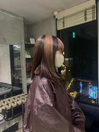 カラー ハイトーン/ ハイライト真柚🍨のヘアスタイル