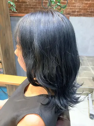 ミディアム カラー 髪質改善/縮毛矯正 ツヤ髪🩷さつきのヘアスタイル