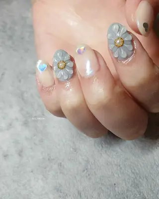 ネイル 3dパーツ/流行り 👧shushu❤️のネイルデザイン