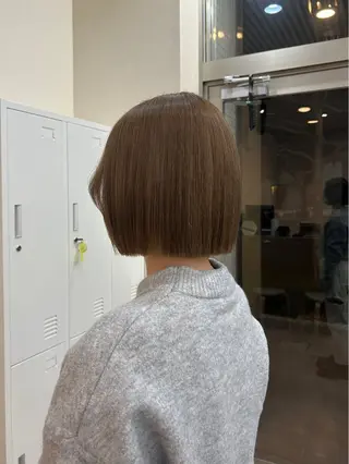 ショート MIDORI🎀 透明感/ベージュのヘアスタイル
