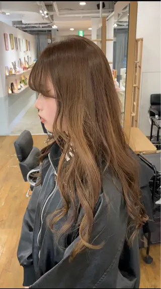 ロング カラー GO TODAY シェアサロン 町田店所属・韓国ヘア🇰🇷 スズキのヘアスタイル
