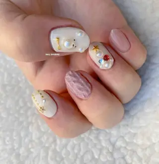 ネイル 3dパーツ/流行り 👧shushu❤️のネイルデザイン