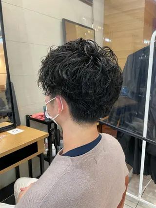 パーマ メンズ 為近日向子🐥暖色 💘顔周りカット🌈のヘアスタイル