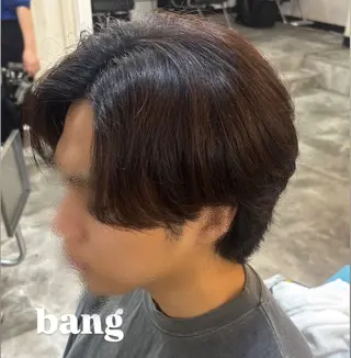 ミディアム メンズ 🌙透明感カラー／ 丁寧施術｜松本のヘアスタイル