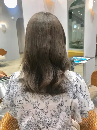 ミディアム 新田 璃那のヘアスタイル