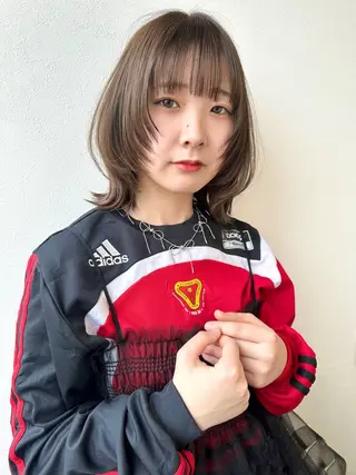 ミディアム ＬＥＮＣ所属・mai ボブ /パーマ/アレンジのヘアスタイル