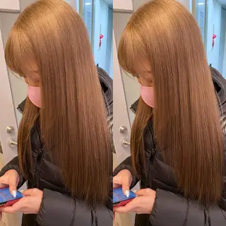 ロング カラー ⭐️横浜ブリーチ特化 美容師　堤涼⭐️のヘアスタイル