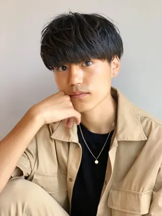 ショート カラー パーマ メンズ ☀️Luana☀️ 公式/大通のヘアスタイル