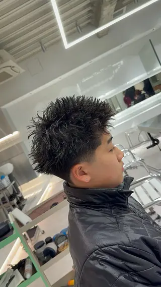 ショート パーマ メンズ MEN’S SALON HAVANA所属・渋谷/スパイキー ショート/パーマ千尋のヘアスタイル