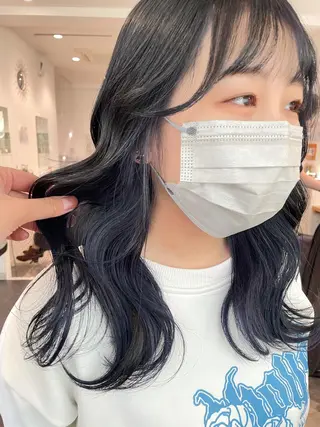 ロング カラー 京都美容師 塩のヘアスタイル