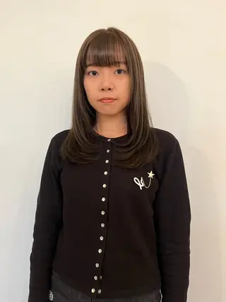 セミロング パーマ／透明感 🍃Hidetoraのヘアスタイル