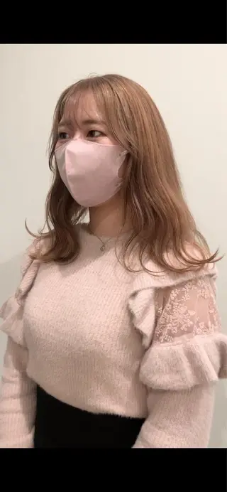 ロング 落合希 Olivebeigeのヘアスタイル