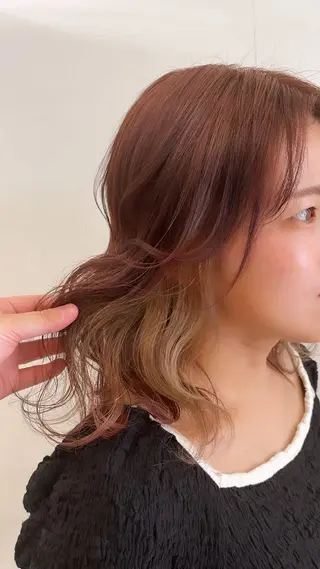 ミディアム 似合わせカット/ 韓国カラー/まや🦋のヘアスタイル