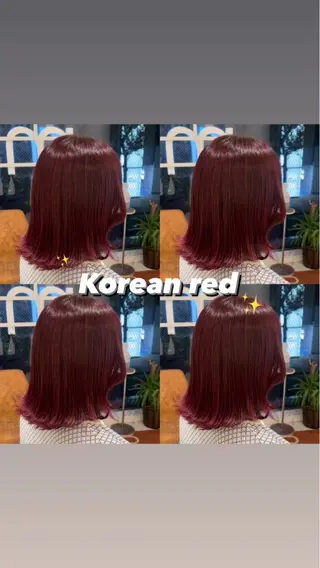 セミロング カラー 💖大人韓国ヘア💖 韓国艶カラー【銀座】のヘアスタイル