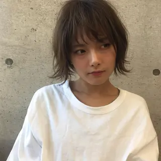 ショート カラー wezer所属・✨透明感カラー✨髪質 改善✨国分魚生のヘアスタイル