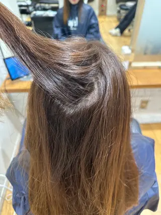 セミロング カラー 米山 龍音のヘアスタイル