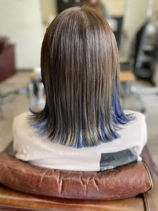 ミディアム カラー HAIR MAKE Avalon 橋本店所属・💎白髪染めも対応 🙆👌山本明菜のヘアスタイル