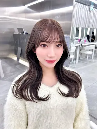 ロング カラー 名古屋/縮毛矯正/ 島原　由璃のヘアスタイル
