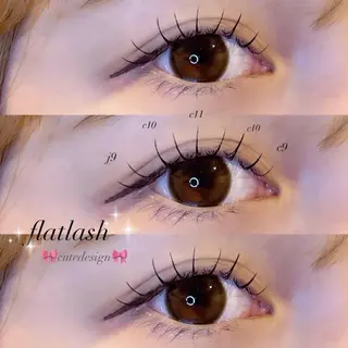 マツエク・マツパ Mell Yuuna ♡パリエク /束感のマツエク・マツパデザイン