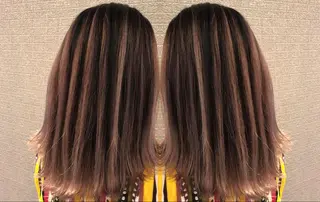 ミディアム カラー ヘアアレンジ アンドウ ユウ/ レイヤーカット/韓国のヘアスタイル