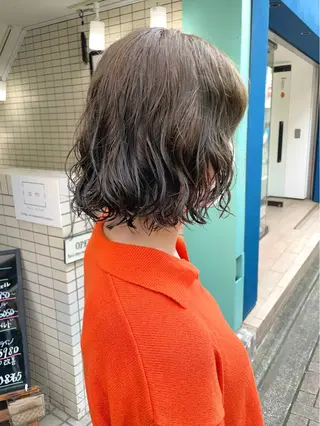 ショート パーマ 銀座No.1髪質改善 縮毛矯正/本木のヘアスタイル
