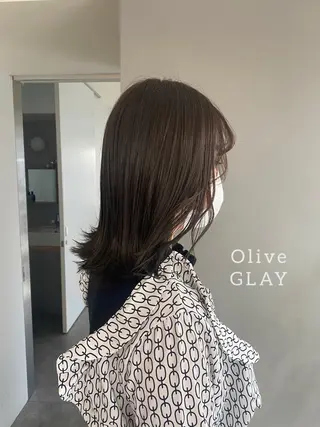 ミディアム カラー ヘアアレンジ ボブ /ニュアンス/ satomi🧸💖のヘアスタイル